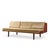 Mid-Century Modern Hans Wegner for Getama Ge6 Mid Century Danish Teak and Cane Daybed Sofa For Sale - Image 3 of 12