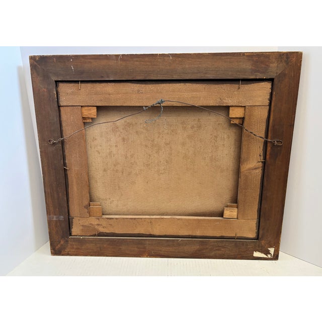 Early 19th Century English Farm Yard Oil on Canvas For Sale - Image 10 of 10