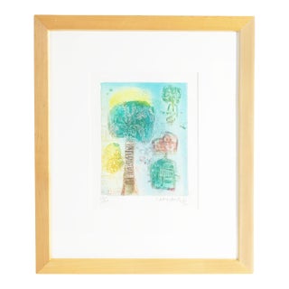 Abstract Intaglio Print by Shoichi Hasegawa For Sale