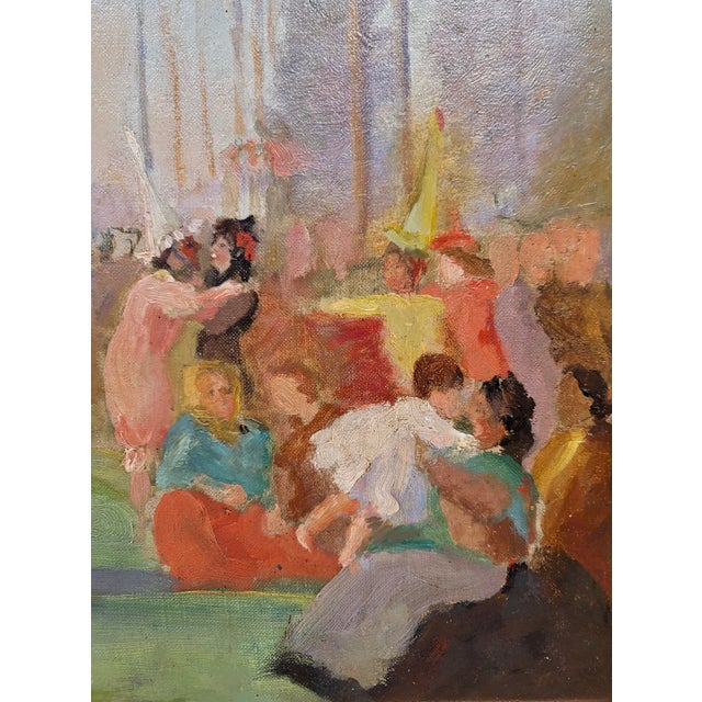 Willem Vaarzon Morel "Attributed"-Outdoor Italian Reverly Party -Oil Painting-C1910s For Sale In Los Angeles - Image 6 of 9