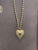 Vintage 14 Karat Yellow Gold Heart Locket WITH Natural Emerald , NO CHAIN For Sale - Image 11 of 18
