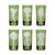 Asparagus ARTEL Mushrooms Collection Highball in Khaki Green - Set of 6 For Sale - Image 8 of 8