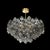 Early 21st Century Modernist Murano Smoked Grey Manubri Glass Chandelier, Italy, 21st Century For Sale - Image 5 of 5