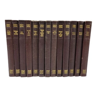 Vintage Modern Business Soft Leather Books - Set of 12 For Sale