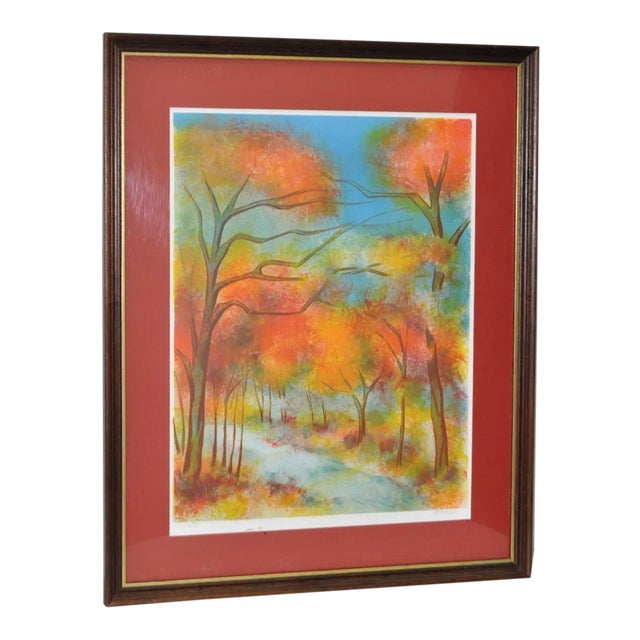 Victor Zarou Vintage Color Lithograph C.1970 For Sale