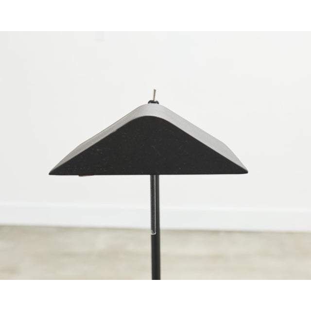 Modern Style Brushed Steel Adjustable Pharmacy Floor Lamp For Sale - Image 13 of 18