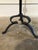 1980s Hammered Forged Iron Floor Lamp With Lamp Shade For Sale - Image 4 of 5