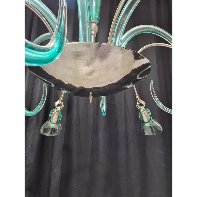 Vintage Murano Glass Chandelier, 1980s, in Flawless conditions. Designed 1980 to 1989 This piece has an attribution mark,...