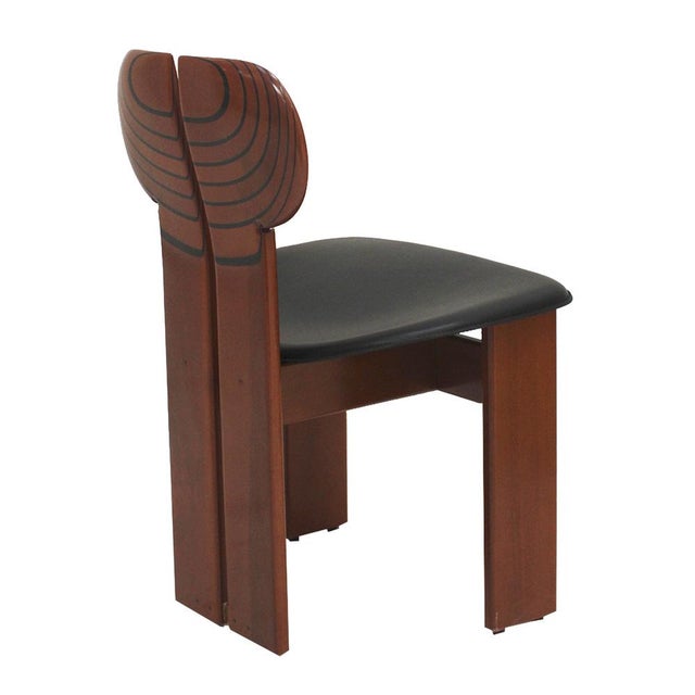 Afra & Tobia Scarpa Africa Side Chairs by Afra & Tobia Scarpa for Maxalto, 1970s, Set of 10 For Sale - Image 4 of 12
