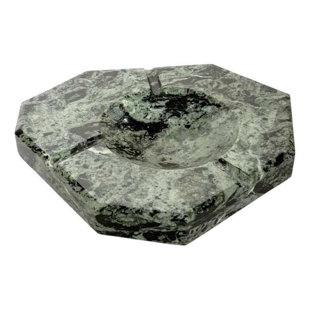 Green Marble Ashtray, France, 1950s For Sale