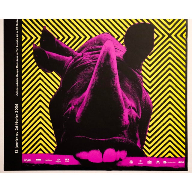 Contemporary 2006 Canadian Exhibition Poster - « Design Made in Africa », Uqam Center of Design - Alfred Halasa For Sale - Image 3 of 3