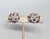 Vintage 1960s Signed Vendome Rhodium Plated Clear & Faux-Garnet Clip Earrings-2 Pieces For Sale In Philadelphia - Image 6 of 9