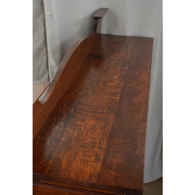 Arts and Crafts Oak Open Bookcase, 1900s For Sale - Image 6 of 18