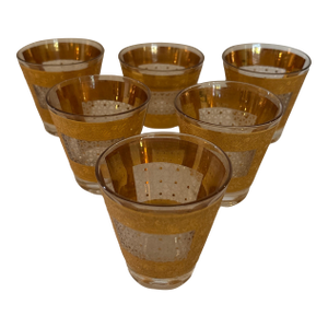 Mid 20th Century Mid Century Modern, Pasinski Cocktail Glasses- Set of 6