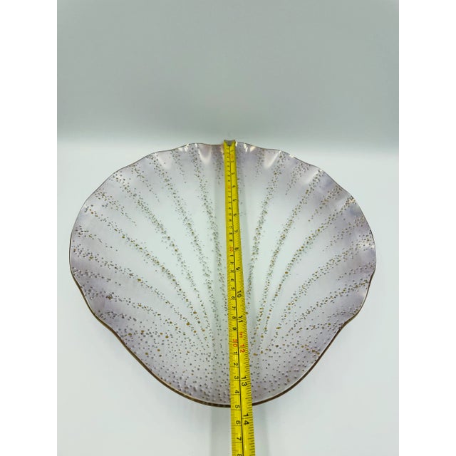 Vintage Mid-Century Translucent Sea Shell-Platter For Sale - Image 9 of 11