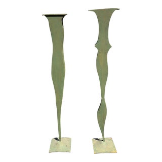 1992 David Coddaire Contemporary Vases Sculpture Pair For Sale
