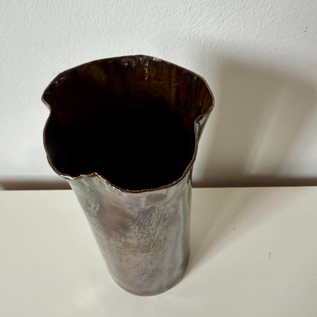 2020s Nathalee Paolinelli Studio Pottery Porcelain Vase With Glossy Glaze, Canada For Sale - Image 5 of 12