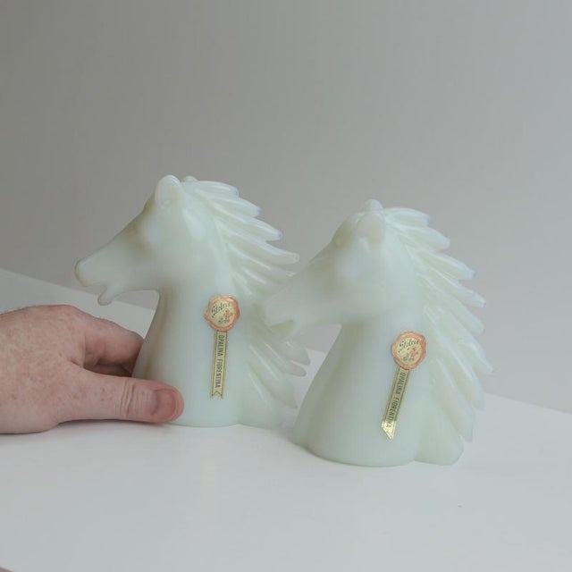 Horse Heads from Stelvia Opalina Fiorentina, Italy, 1960s, Set of 2 For Sale - Image 6 of 10