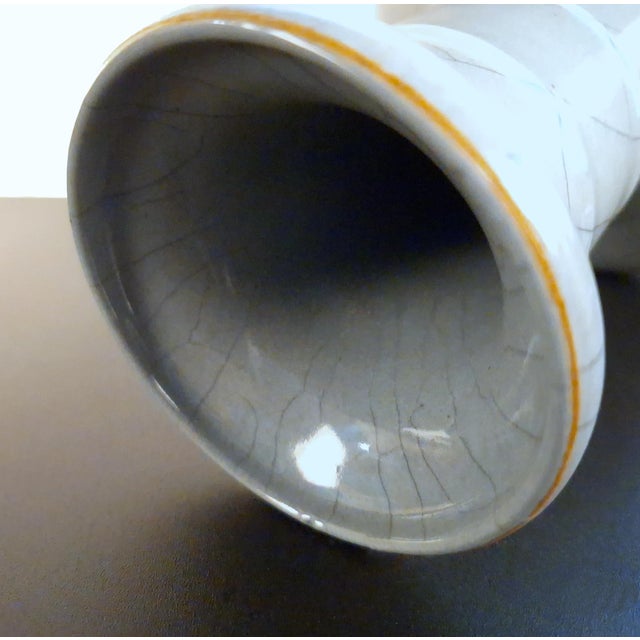 1940s Chinese Porcelain Guan Yao Biqiping For Sale - Image 5 of 8