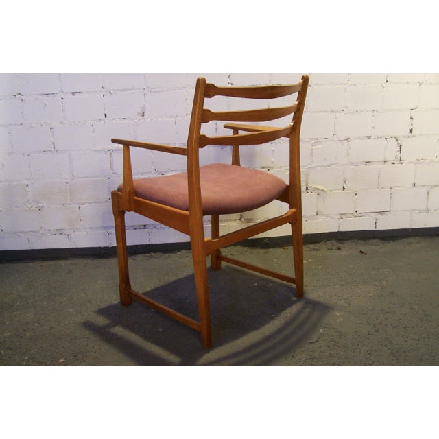 1950s Modern Danish Armchair in Oak by Vestervig Eriksen BrBr.Tromborg, 1950s For Sale - Image 5 of 6