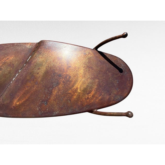 Metal 1999 Monumental Studio Craft "Inverted Opposition" Handmade Metal Console Table by Mark Oldland For Sale - Image 7 of 16