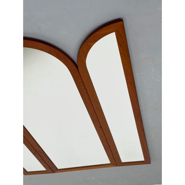Vintage Foldable Teak Mirror from Fakse Furniture, 1960s For Sale - Image 6 of 13