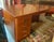 Art Deco French Geometric Art Deco Rose Wood and Chrome Executive Desk W/ Bookshelves For Sale - Image 3 of 17