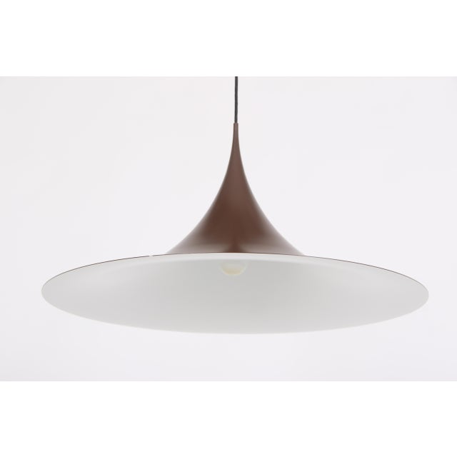 Danish Semi Pendant Light by Claus Bonderup & Torsten Thorup for Fog & Mørup, 1960s For Sale - Image 6 of 7