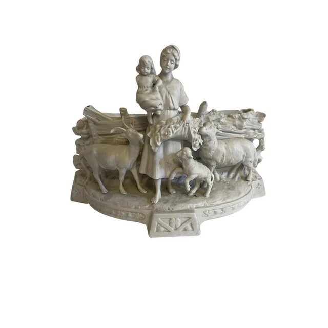 Cream Biscuit Ceramic Composition, 20th Century For Sale - Image 8 of 8