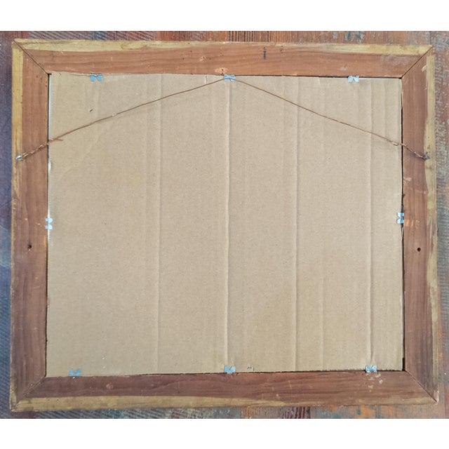 19th Century American Lemon Gold Frame With Hand Colored English Print For Sale - Image 12 of 13