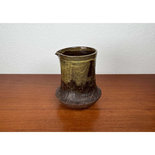 Mid-Century Modern Danish Studio Pottery Carafe Vase from Poul Havgaard, Faaborg, 1960s For Sale - Image 11 of 18