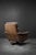 Mid-Century Danish Modern Brown Leather Swivel Armchair from Lystager Industri, 1970s For Sale - Image 4 of 18