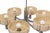 1970s Six-Arm Ceiling Lamp in Glass and Steel, 1970s For Sale - Image 5 of 6