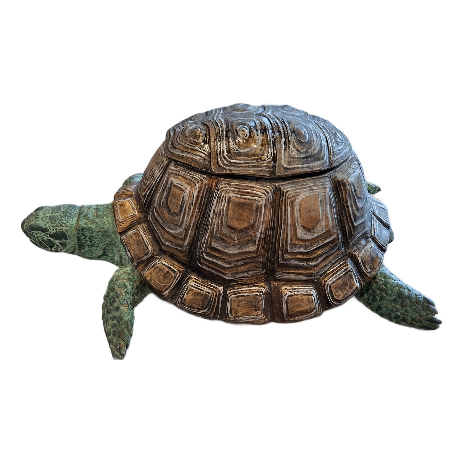 Turtle Sculpture, 1990, Bronze | Chairish