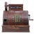 Antique National Cash Register in Mahogany and Brass, Italy, 1930s For Sale