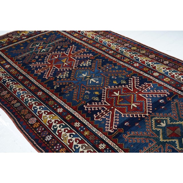 Antique Kazak Rug 5'7'' X 11'11'' For Sale In New York - Image 6 of 7