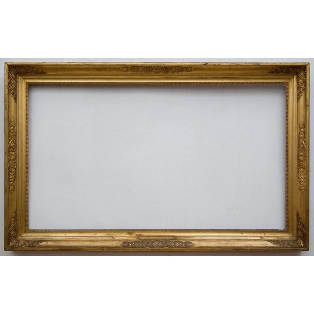 An impressive frame from the Biedermeier period (1st half of the 19th century), originally intended for a large-format oil...