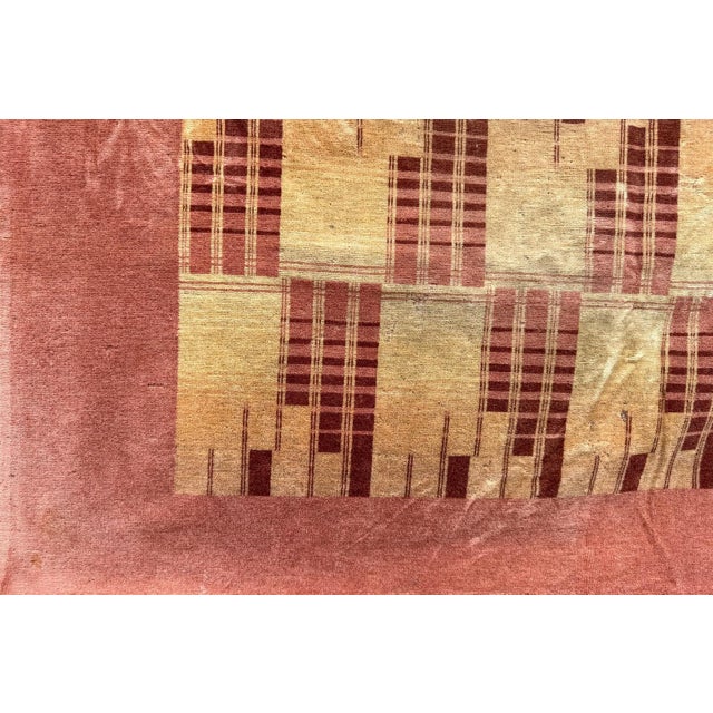 Sofa Cover in Upholstered Velvet with Cubist Decor, Germany, 1930s For Sale - Image 4 of 8