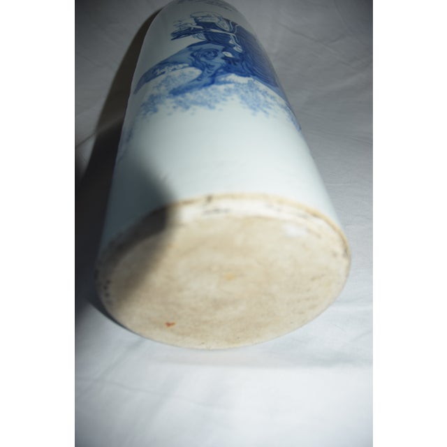 19th Century 19th Century Chinese Blue and White Porcelain Vase For Sale - Image 5 of 11