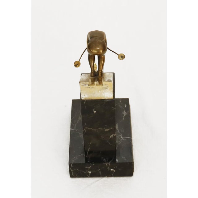 Gold Bronze Ski Jumper, 1972 For Sale - Image 8 of 9