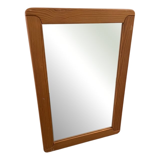Vintage Revival Pine Mirror, 1980s For Sale