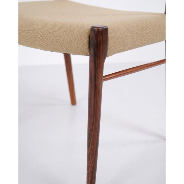 Dining Chairs in Rosewood attributed to Arne Wahl Iversen for Glyngøre Stolefabrik, 1950s, Set of 4 For Sale - Image 9 of 12