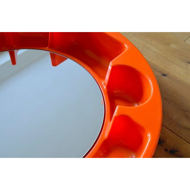 1970s Mirror with Shelf by Jean-Pierre Vitrac for Editions Chabrieres, 1970s For Sale - Image 5 of 9