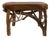 Rustic Live-Edge and Antler Accent Table For Sale