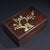 Chinese Huali Rosewood Box Inlaid With Hardstone Bird Motif For Sale - Image 3 of 11