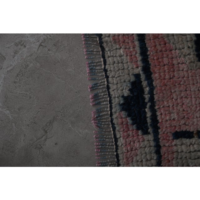 Textile Mid Century Turkish Oushak Runner 3'9'' X 10'8'' For Sale - Image 7 of 10