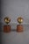 Brass and Wood Sphere Sculptures from Ardisur, Spain, 1970s, Set of 2 For Sale - Image 11 of 13