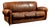 Vintage Leather Club Sofa in Brown For Sale