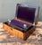 Vintage Wood Inlay Writing Desk With Inkwells For Sale - Image 13 of 14