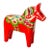 Mid Century Swedish Modern Hand Painted Dala Horse by Nils Olsson For Sale